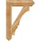 Ekena Millwork Balboa Arts and Crafts Rough Sawn Bracket w/ Offset Brace, Western Red Cedar, 8"W x 30"D x 42"H BKT0806X30X42BOA03RWR - alternate 3